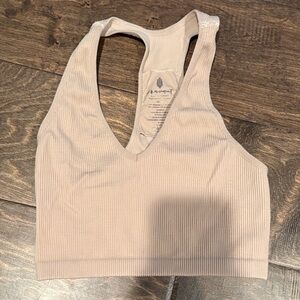 FP Movement by Free People Ribbed Tan Bra